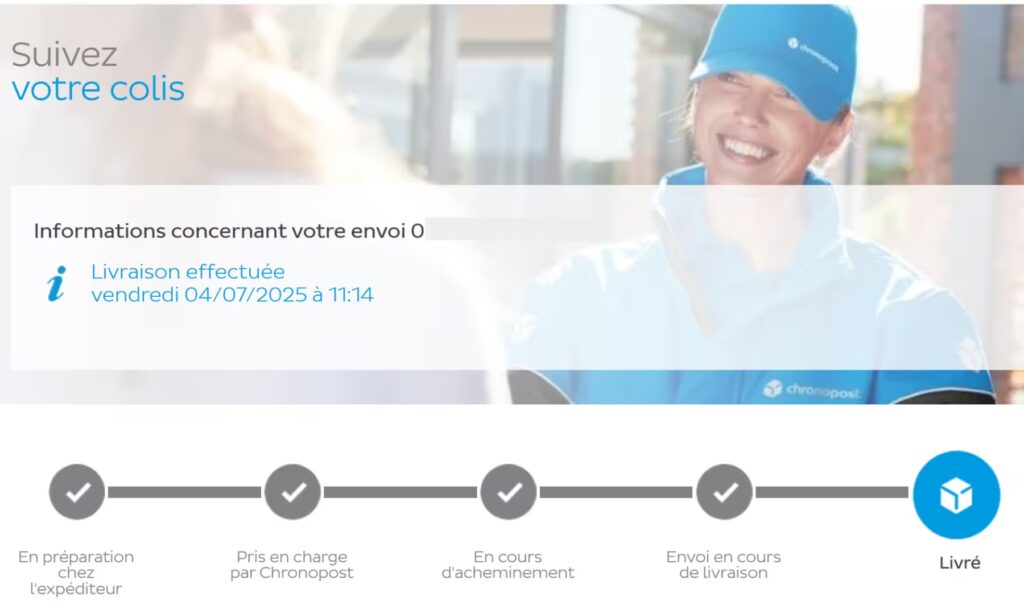 VidaXL : Mon avis après achat sur leur boutique - Quel niveau de qualité ? 4 livraison vidaxl chronopost