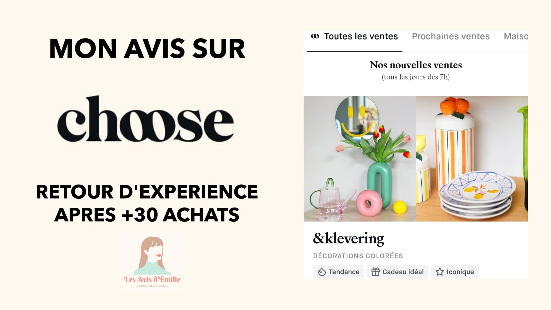 Code Promo Choose : Profitez de -10€ avec le code influenceur EMILIEAVIS 7 miniature avis choose 1
