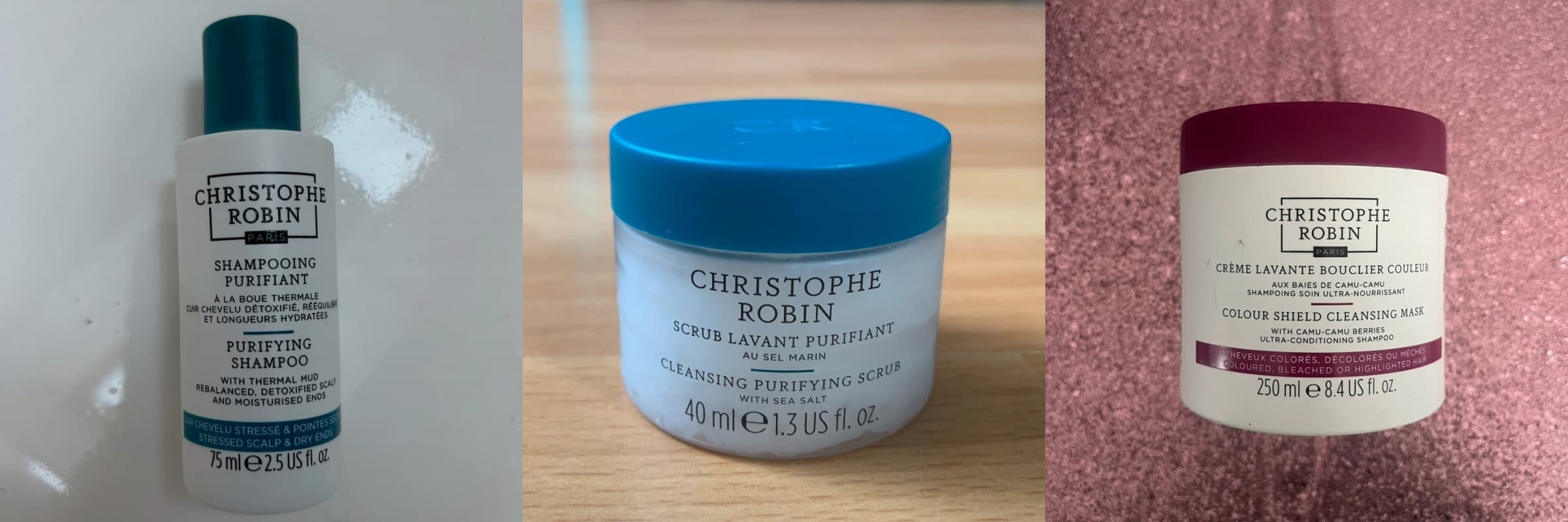 Mon avis sur Christophe Robin : test d'un shampoing et de soins capillaires 2 mon avis test christophe robin 1