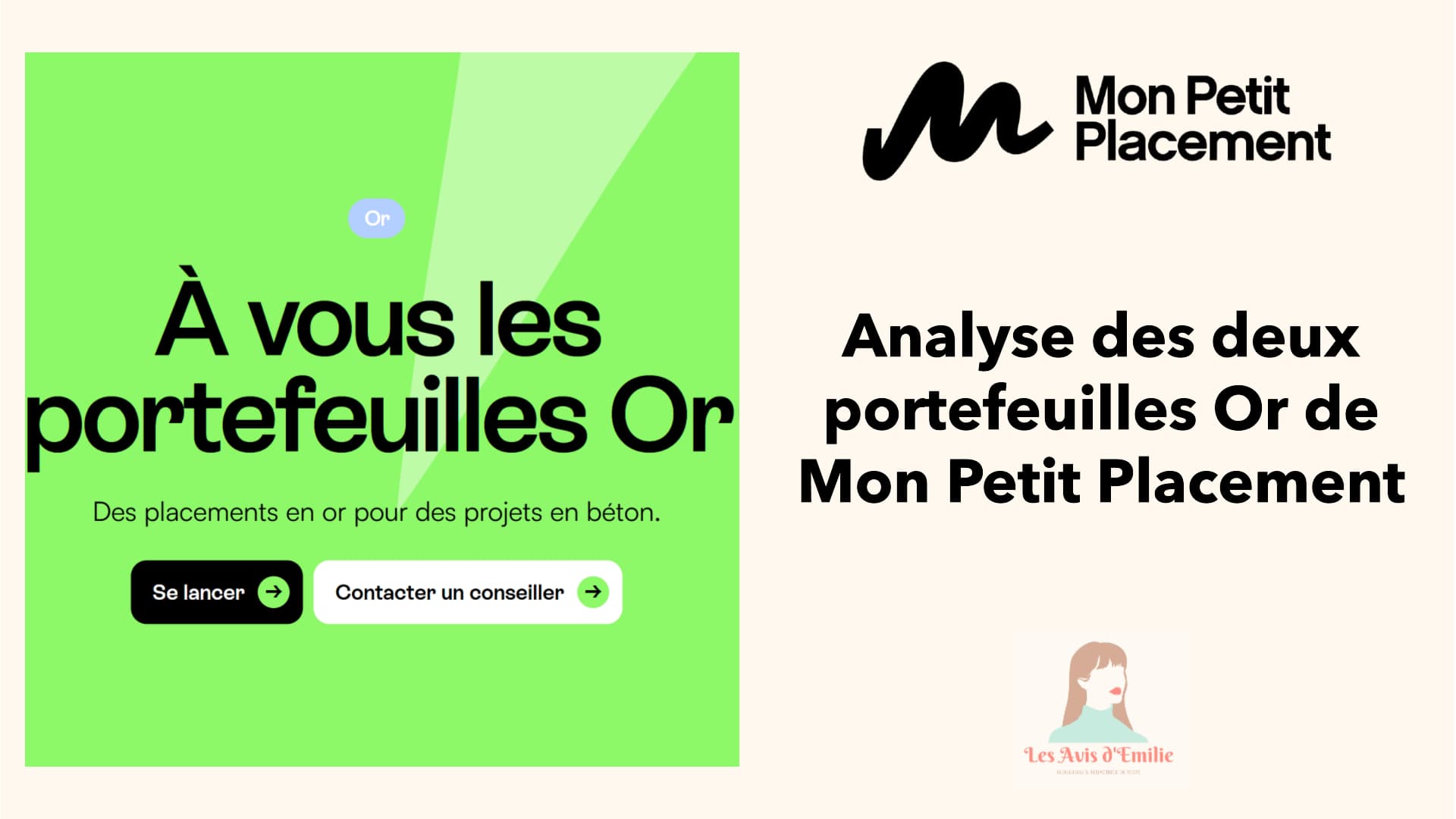 Mon avis sur Mon Petit Placement : que vaut leur assurance vie ? 4 mon petit placement portefeuille or article 1