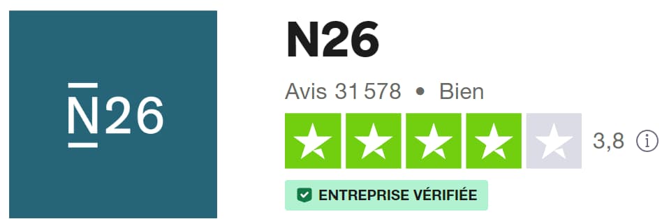 N26 ou Revolut ? Comparatif détaillé des deux néobanques 9 note avis client N26 trustpilot