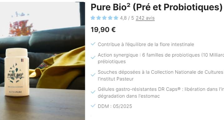 nutripure probiotique nouveaute