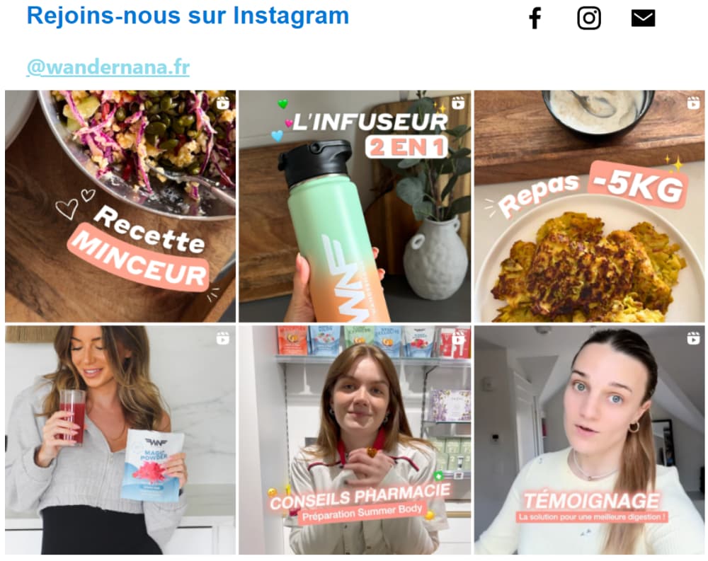 Code Promo Wandernana : 10% de réduction offerts sur tous leurs produits 5 offre instagram wandernana