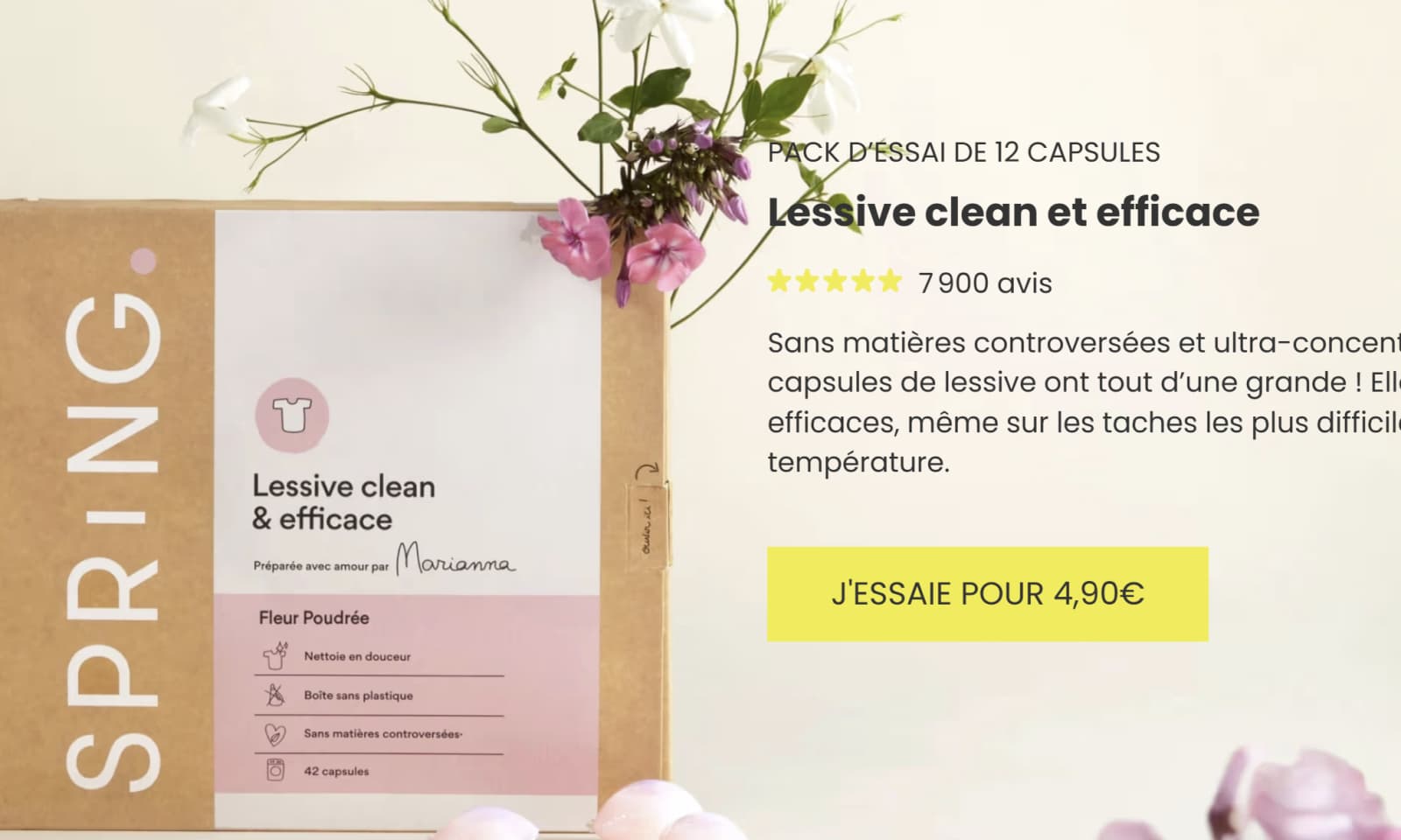 Code Promotionnel Spring : 40% de réduction avec le code EMILIESPRING 4 offre pack essai spring 1