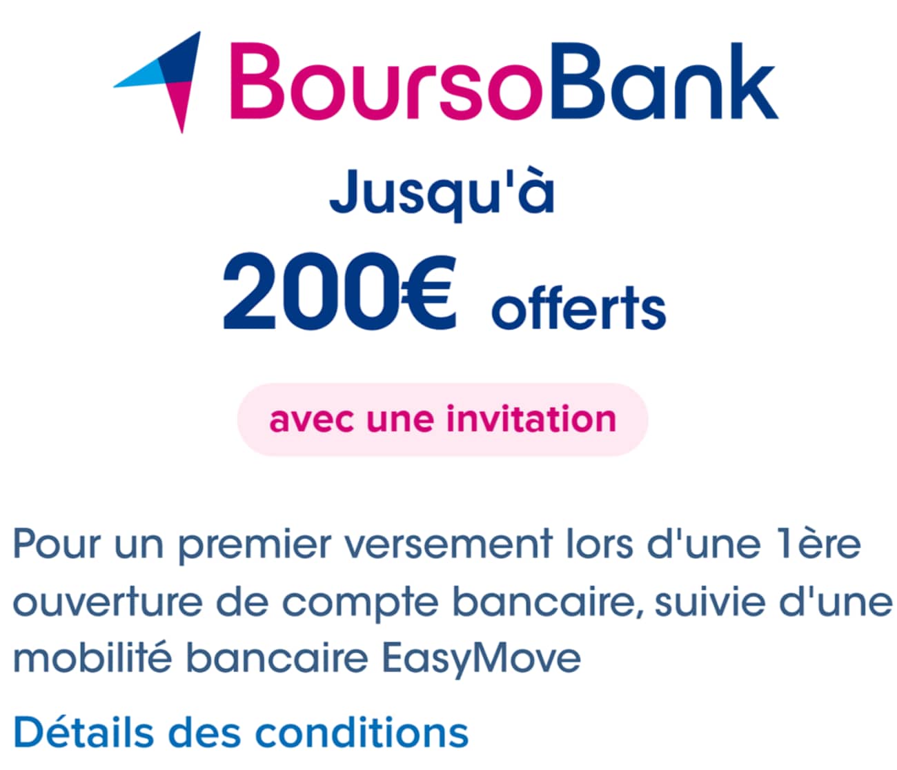 Code Parrainage Boursobank 220€ offerts avec le code QUAR1736 4 offre parrainage 200 boursobank 1