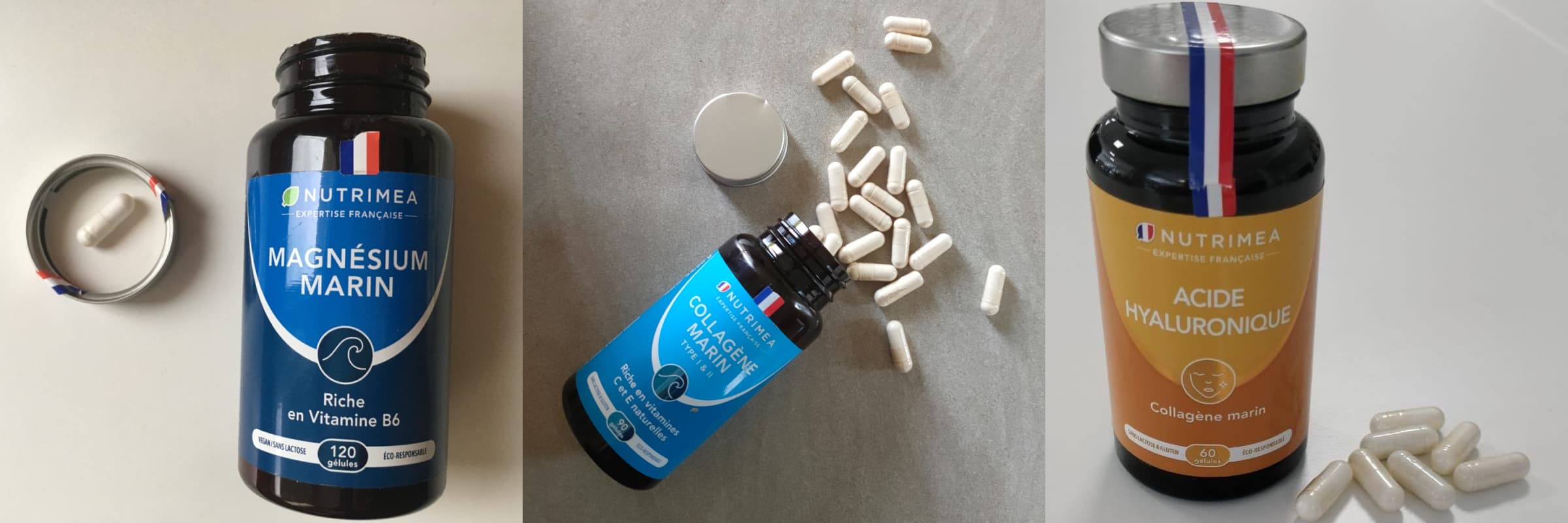 Je teste et donne mon avis sur Nutrimea : que valent leurs compléments ? 2 photo trois complements nutrimea test avis 1