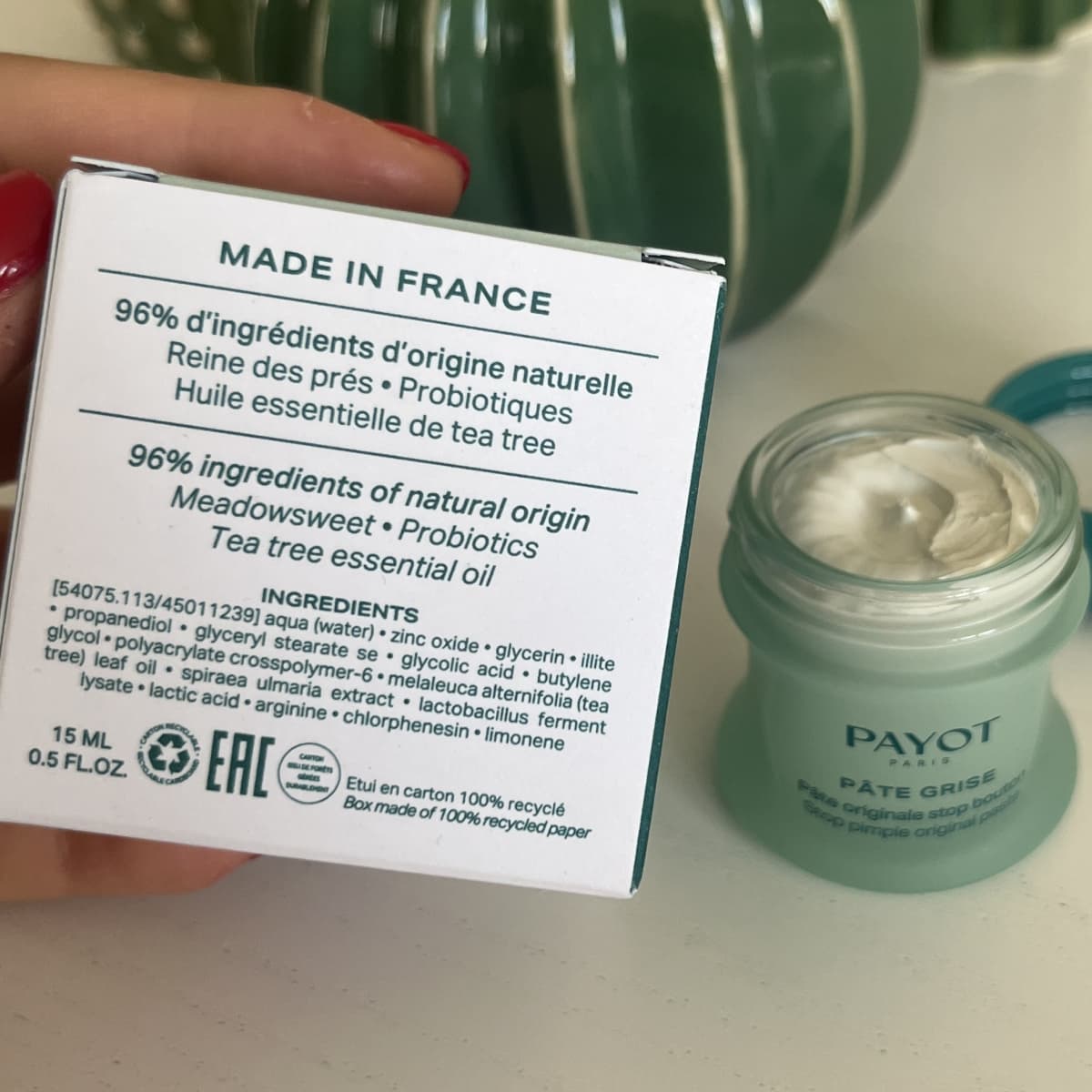 Mon avis sur les soins Payot : test, analyses compositions, et revue des avis clients 5 points cle ingredients pate grise payot 1