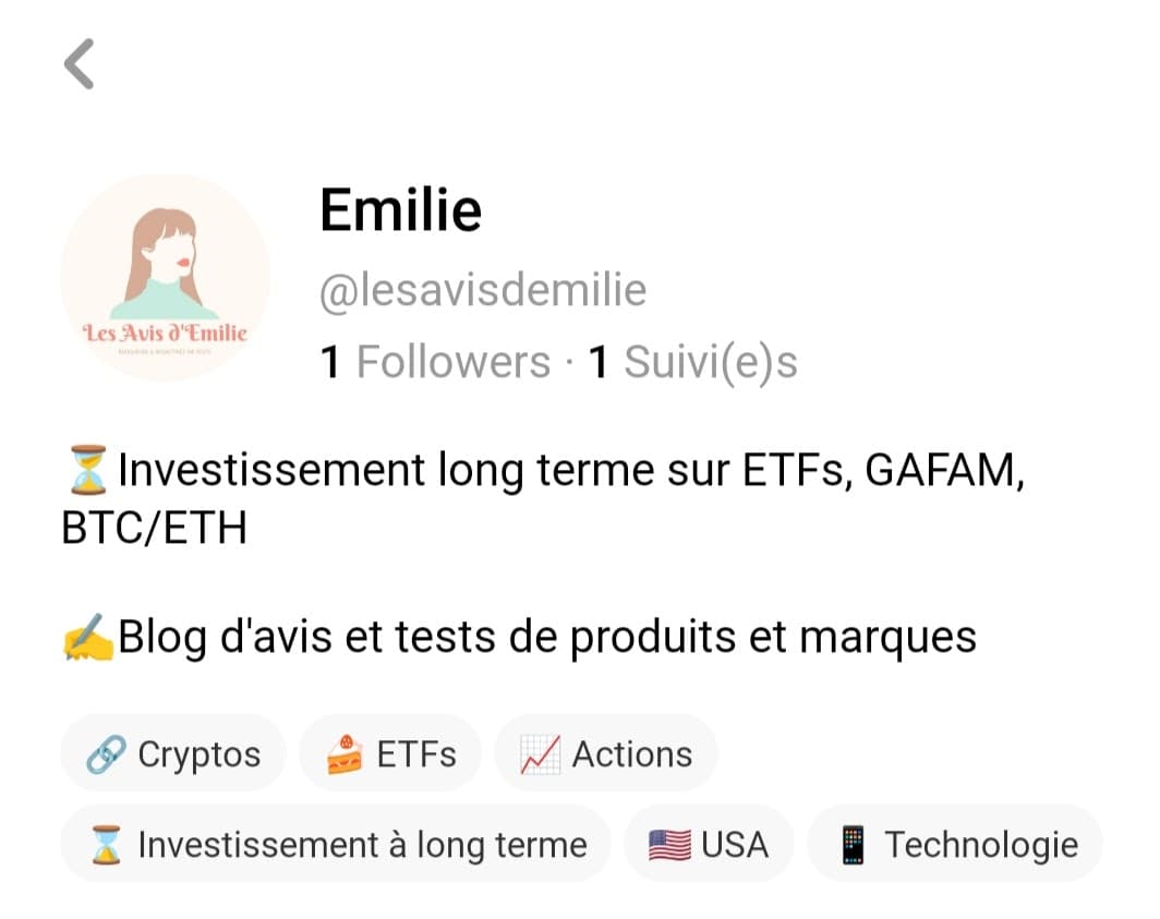 Shares : mon avis détaillé sur cette application d'investissement 6 profil les avis demilie shares