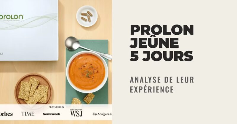 prolon propose une formule de jeune sur 5 jours