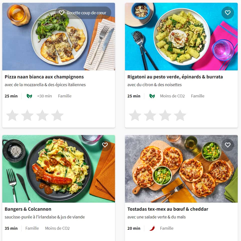 Mon avis sur HelloFresh : recettes, ingrédients, qualité, coût, livraison... tout en détail ! 6 recettes hellofresh depuis application 1
