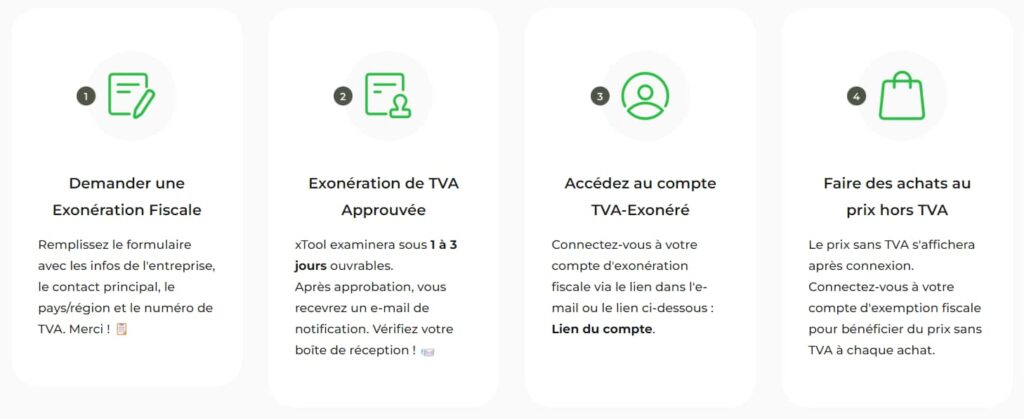 Code Promo XTool : 80€ offerts sur votre découpeur laser XTool 4 reduction exoneration tva XTOOL