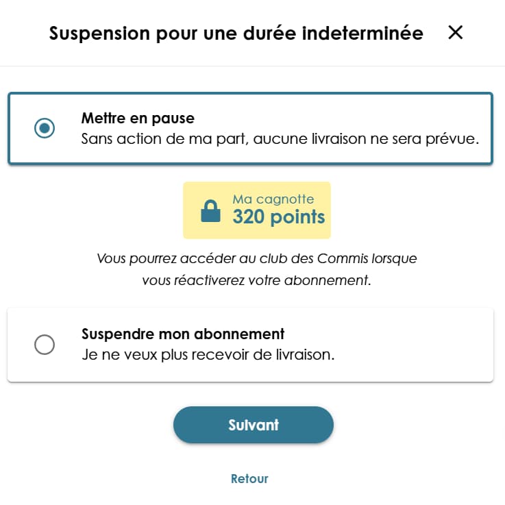 Mon avis sur Les Commis :recettes, qualité, coût… Tout ce qu'il faut savoir ! 10 suspendre abonnement les commis 1