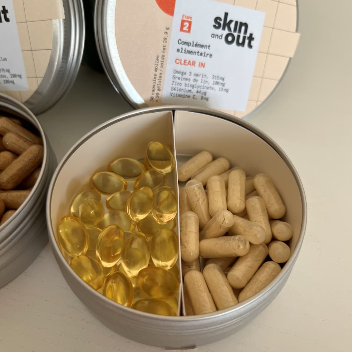 Mon avis sur Skin and Out Analyse et test complet des cosmétiques et compléments 17 zoom gelules clear in 1