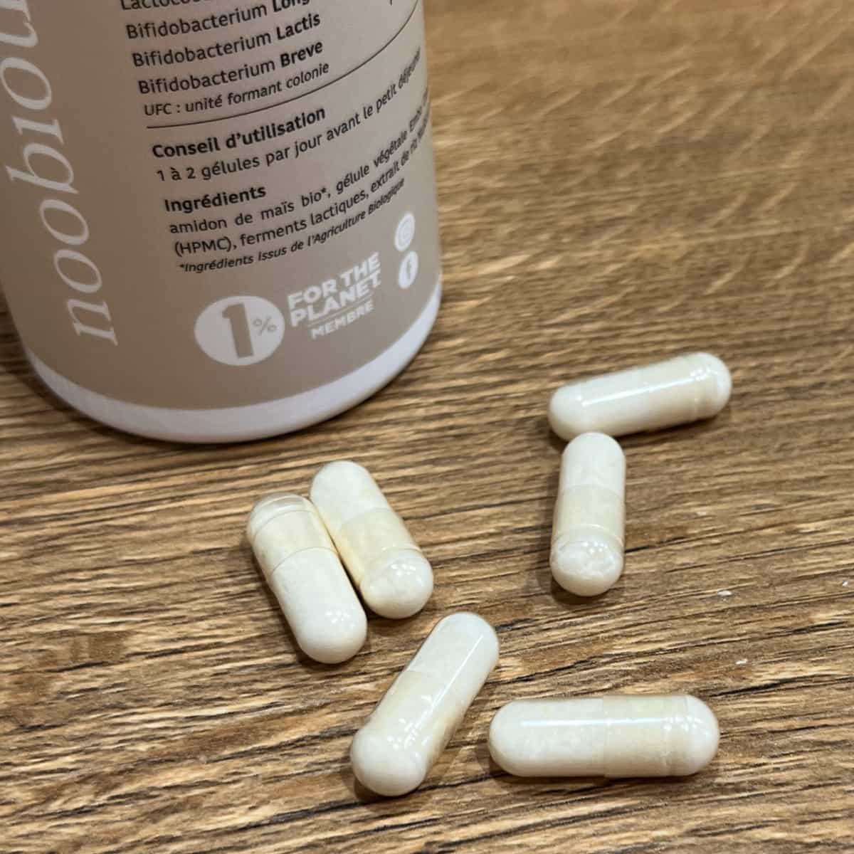 Mon avis sur Noobiotik : Analyse des probiotiques français 100% naturels 6 zoom gelules flore intestinale 1