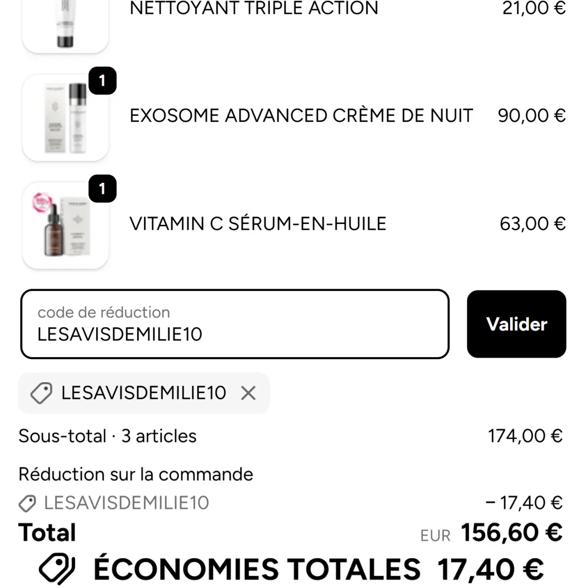 Code Promo Skin Diligent : LESAVISDEMILIE10 pour -10% offerts 2 code promo skin diligent validation