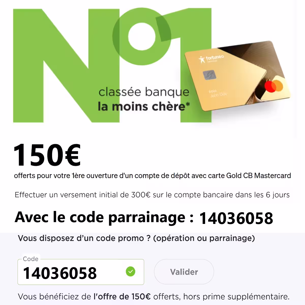 Code Parrainage Fortuneo 14036058 : Offre boostée jusqu'à 150€ 2 code promo parrainage fortuneo lesavisdemilie 2026