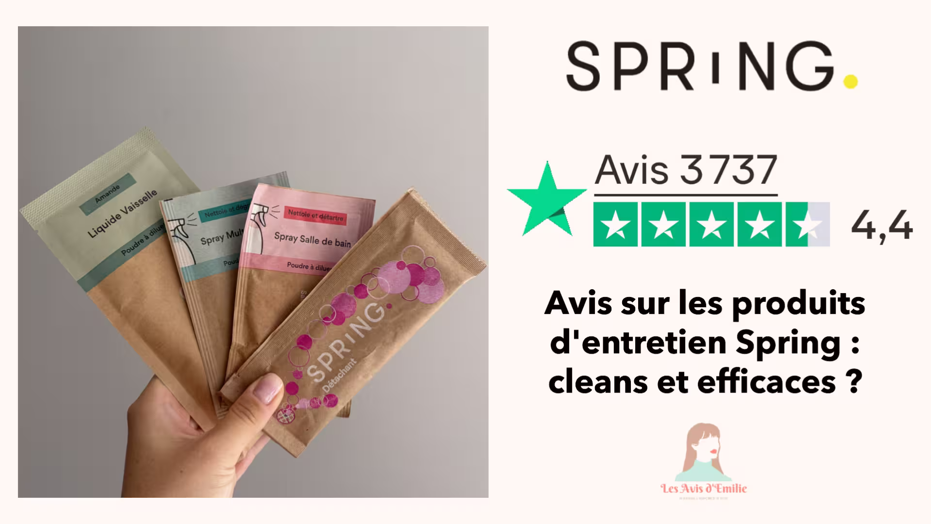 Code Promotionnel Spring : 40% de réduction avec le code EMILIESPRING 6 fond article avis spring produits entretien