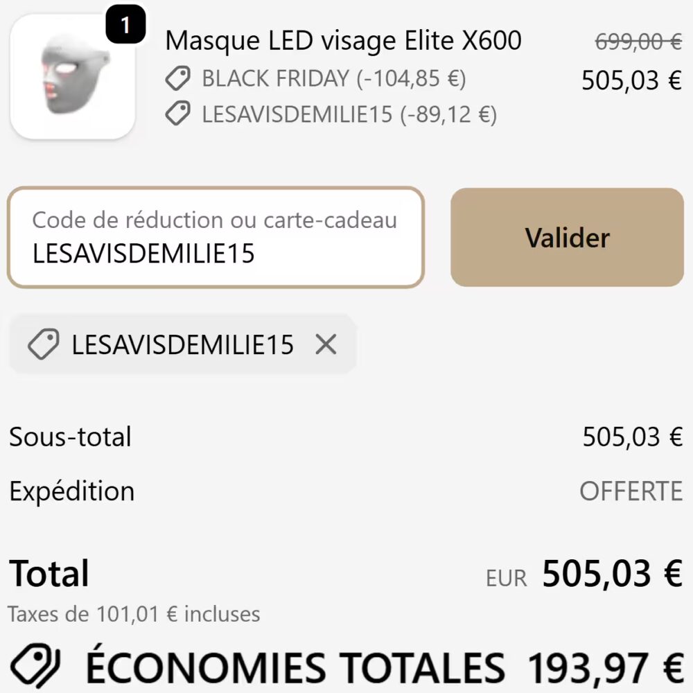 Black Friday Nooance cumulé avec mon code offre black friday nooance code promo cumulable