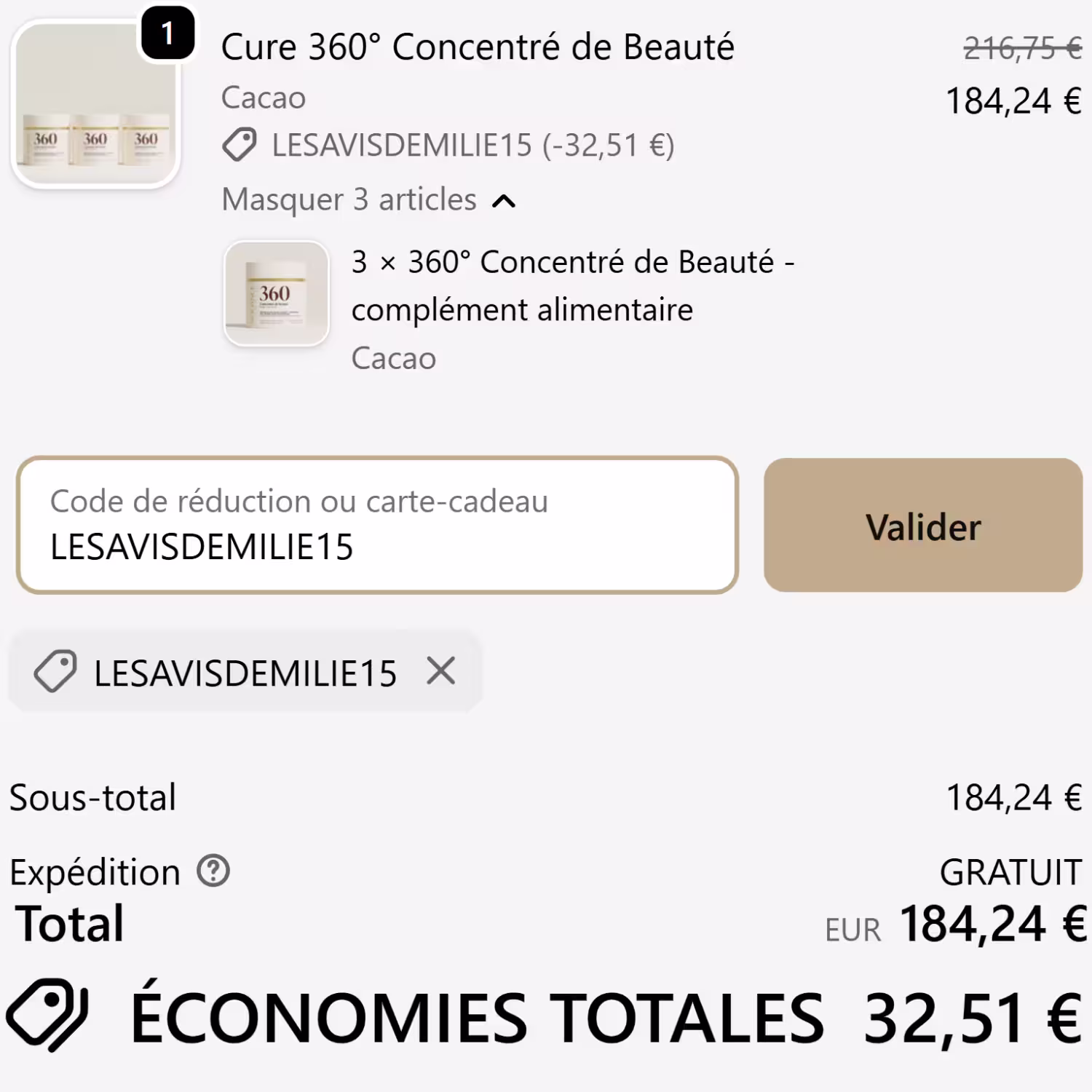 Code Promo Nooance LESAVISDEMILIE15 : 15% de réduction cumulable ! 6 code promo nooance LESAVISDEMILIE15 offre permanente