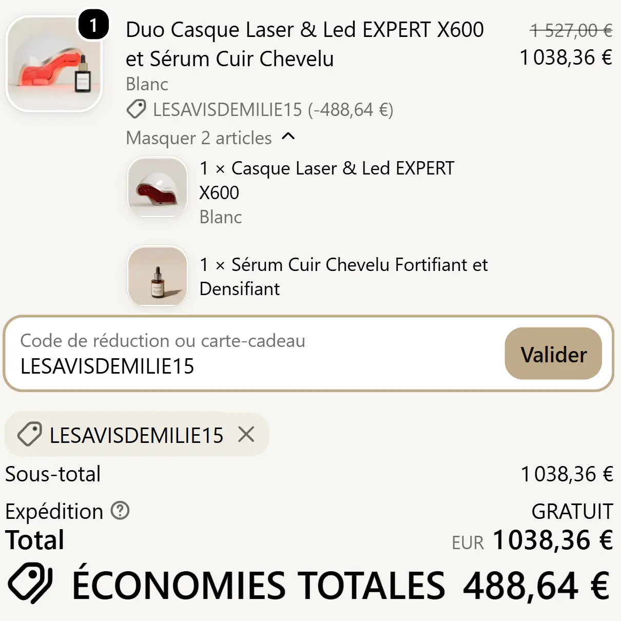 Code Promo Nooance LESAVISDEMILIE15 : 15% de remise cumulable 4 code promo nooance lesavisdemilie15 offre lancement casque led cheveux