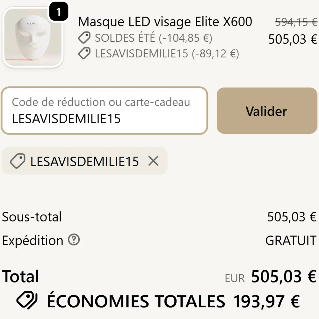 Code Promo Nooance : 15% de remise cumulable avec <span class="lp-cpe-masked">LESAVISDEMILIE15</span> (valable pendant les soldes) 2 code promo nooance special soldes ete lesavisdemilie15