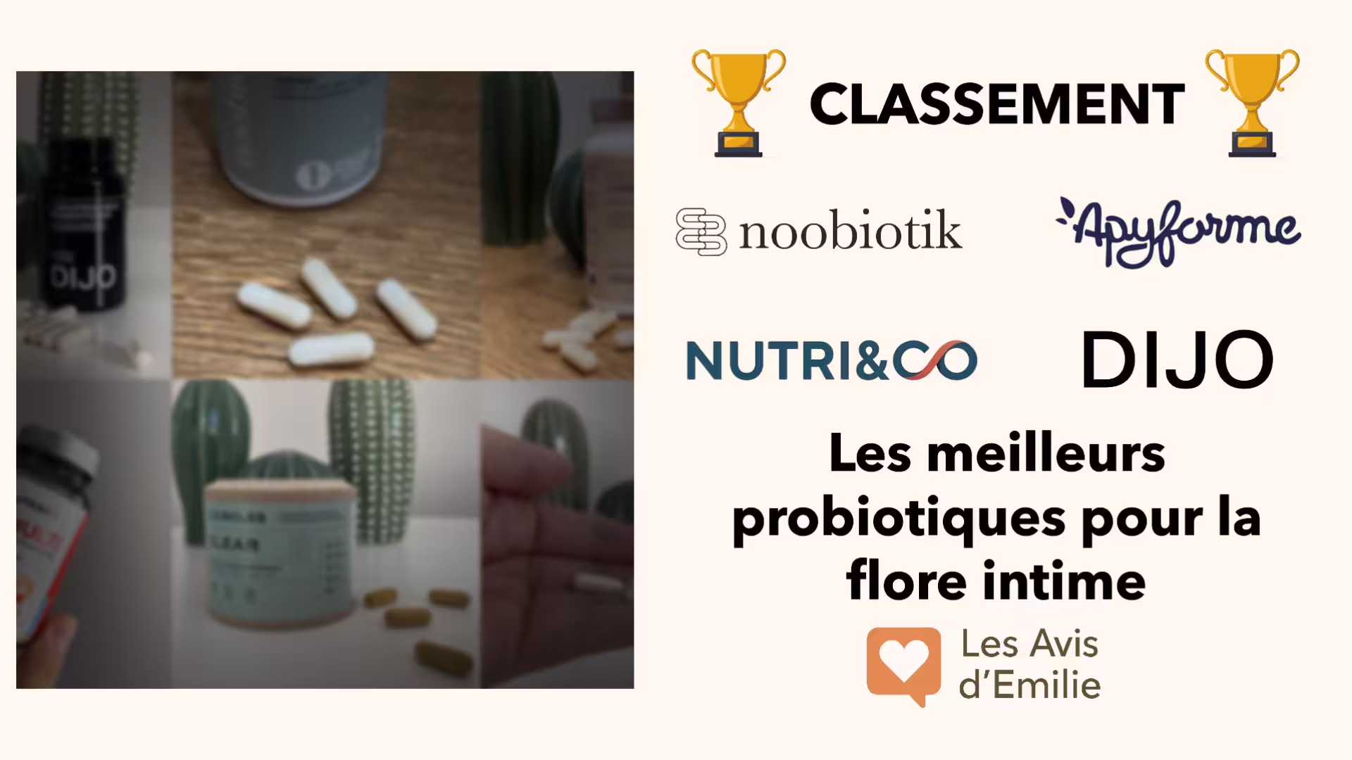 Quelles différences entre probiotique, prébiotique et postbiotique ? Revue complète 4 miniature classement probiotiques flore intime