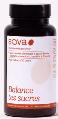 Sova : Mon avis avec test et analyse des compléments de soutien SOPK 8 photo produit balance tes sucres