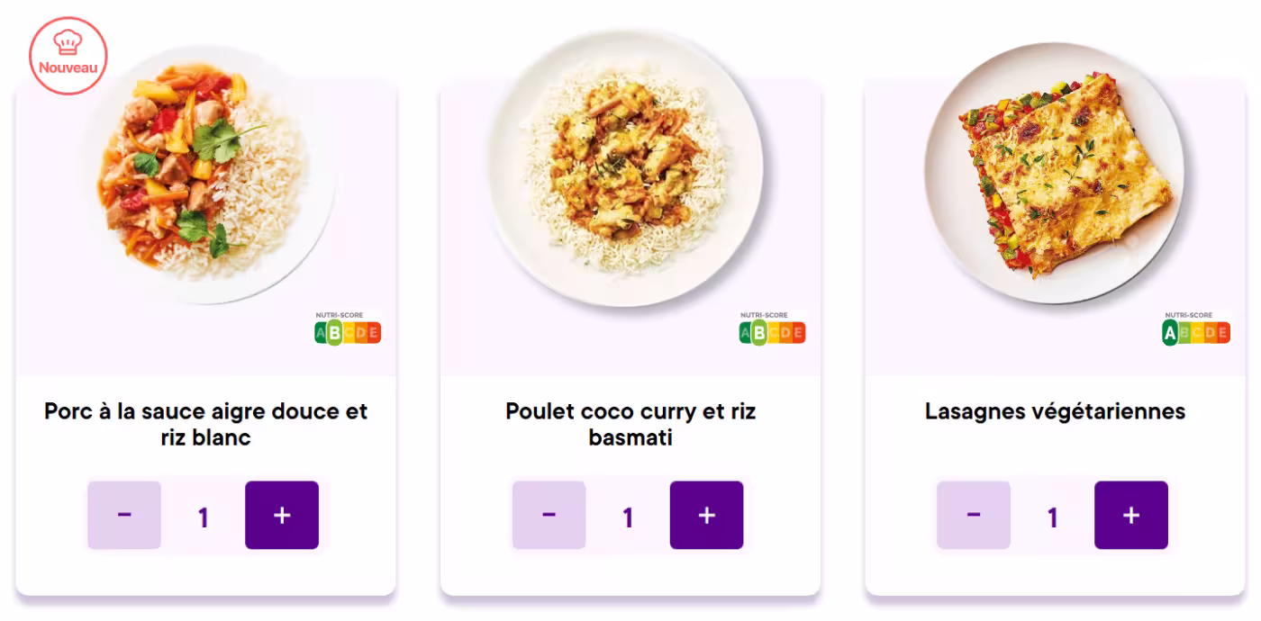 Cheef ou Dietbon ? Comparatif complet des programmes de plats diététiques 11 plats dietbon recettes catalogue