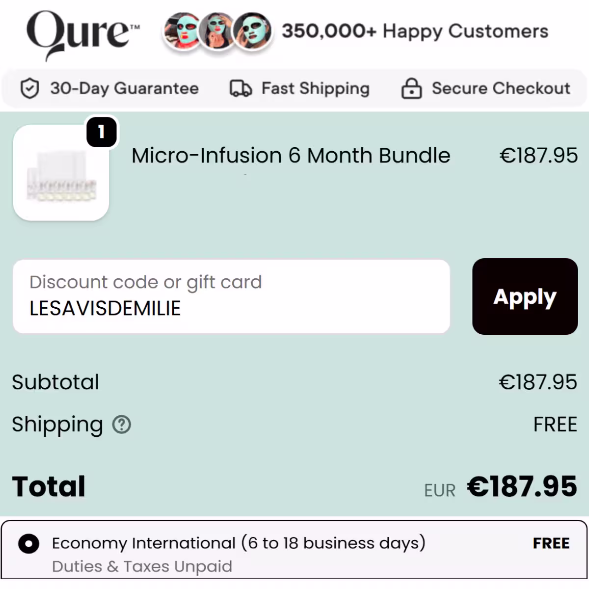 Code Promo Qure : -10% de réduction avec LESAVISDEMILIE 3 code promo qure lesavisdemilie