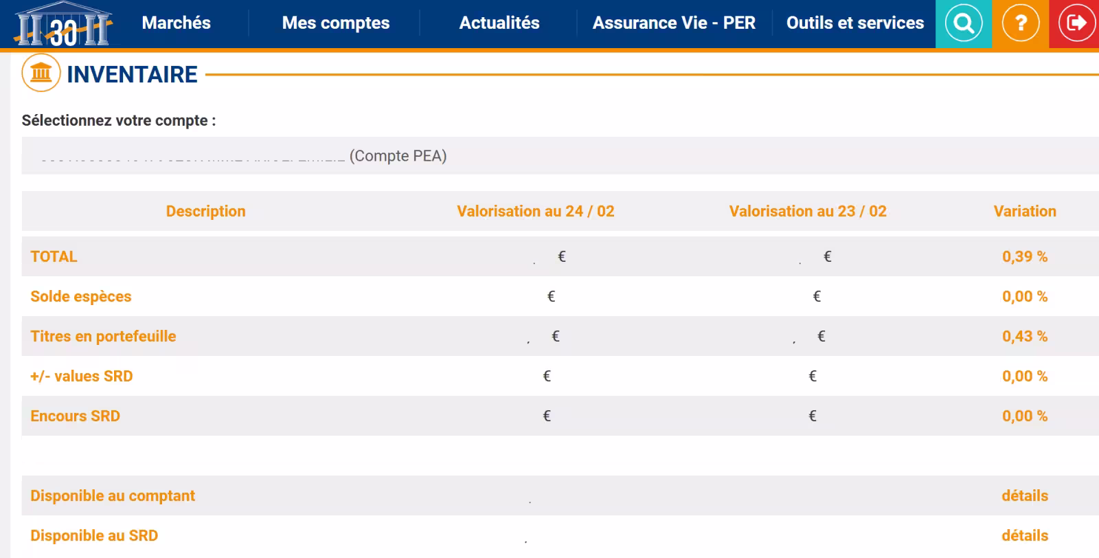 Comparatif complet des meilleurs PEA en avril 2026 : 0% commission ? 17 interface vieillissante pea bourse direct lesavisdemilie