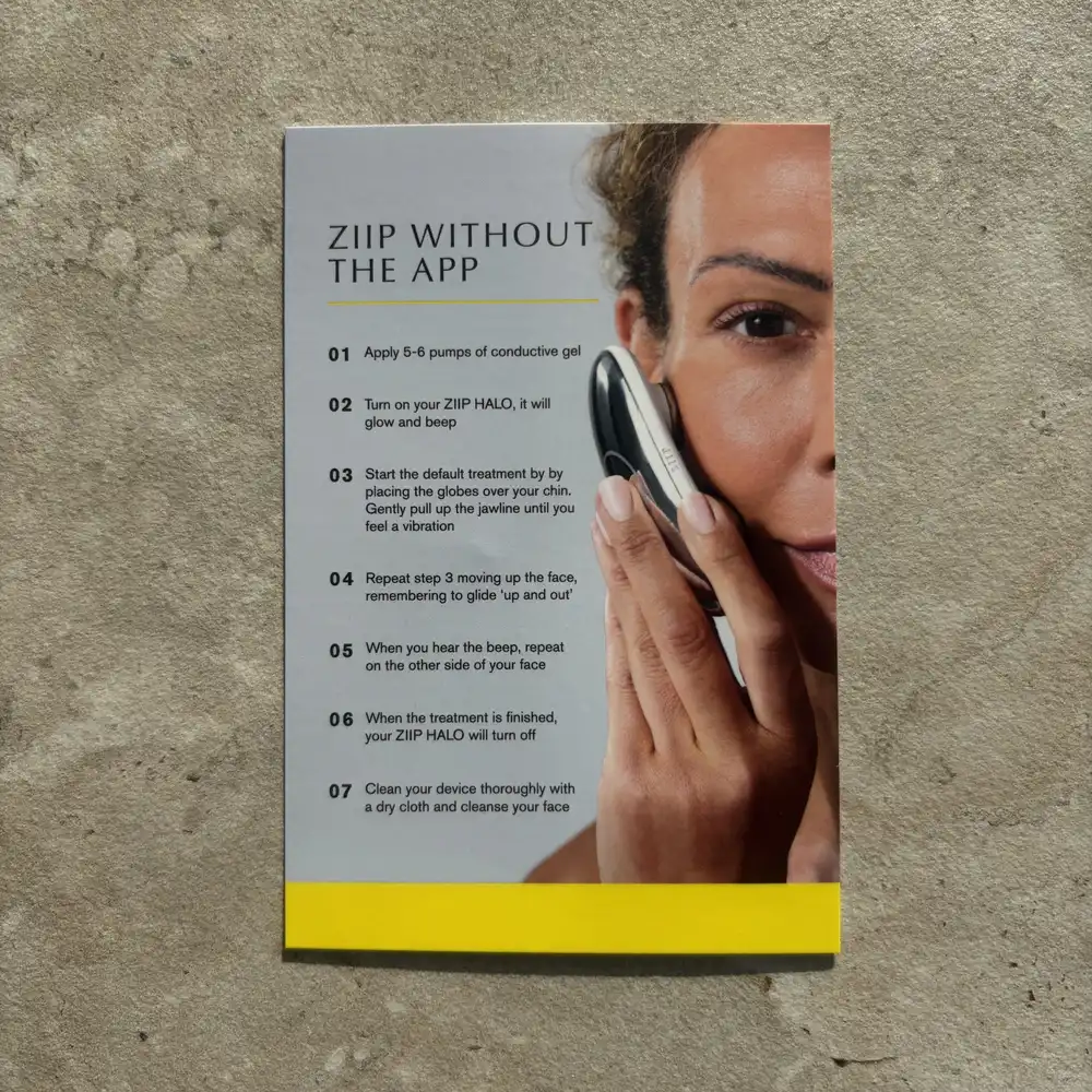 Mon avis sur le Ziip Halo : que vaut l'appareil de microcourants ? 4 manuel utilisation ziip sans application lesavisdemilie lesavisdemilie