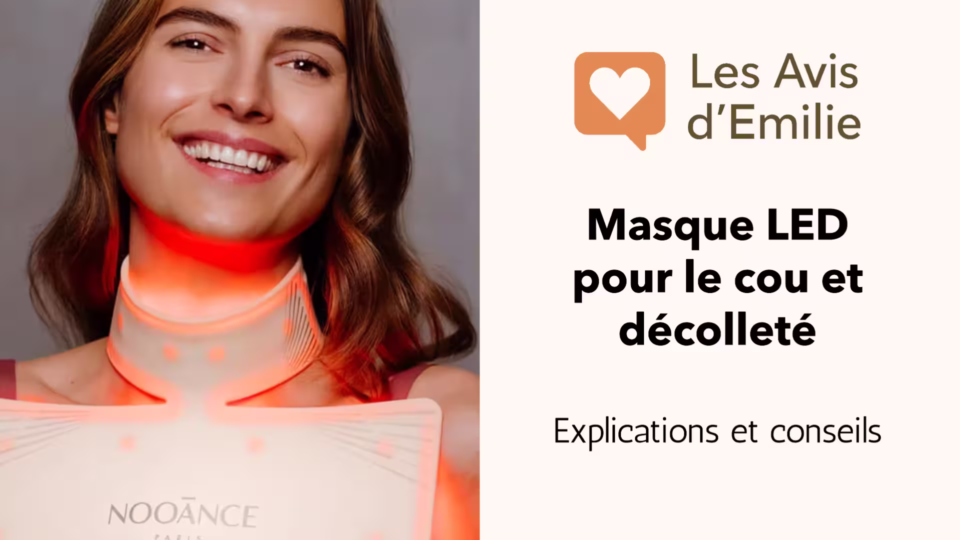 article avis masque led cou decollete lesavisdemilie