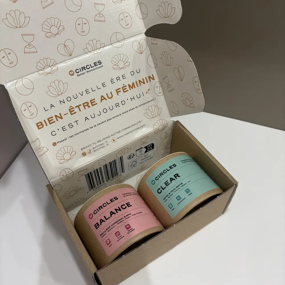 Code Promo Circles : Profitez de -10% de réduction avec notre offre exclusive 5 colis unboxing duo clear balance circles avis lesavisdemilie