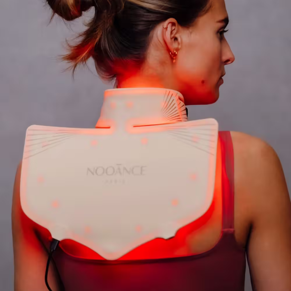 LED pour le cou et le décolleté : comment traiter les rides oubliées 10 masque led multifonction nnoance usage dos