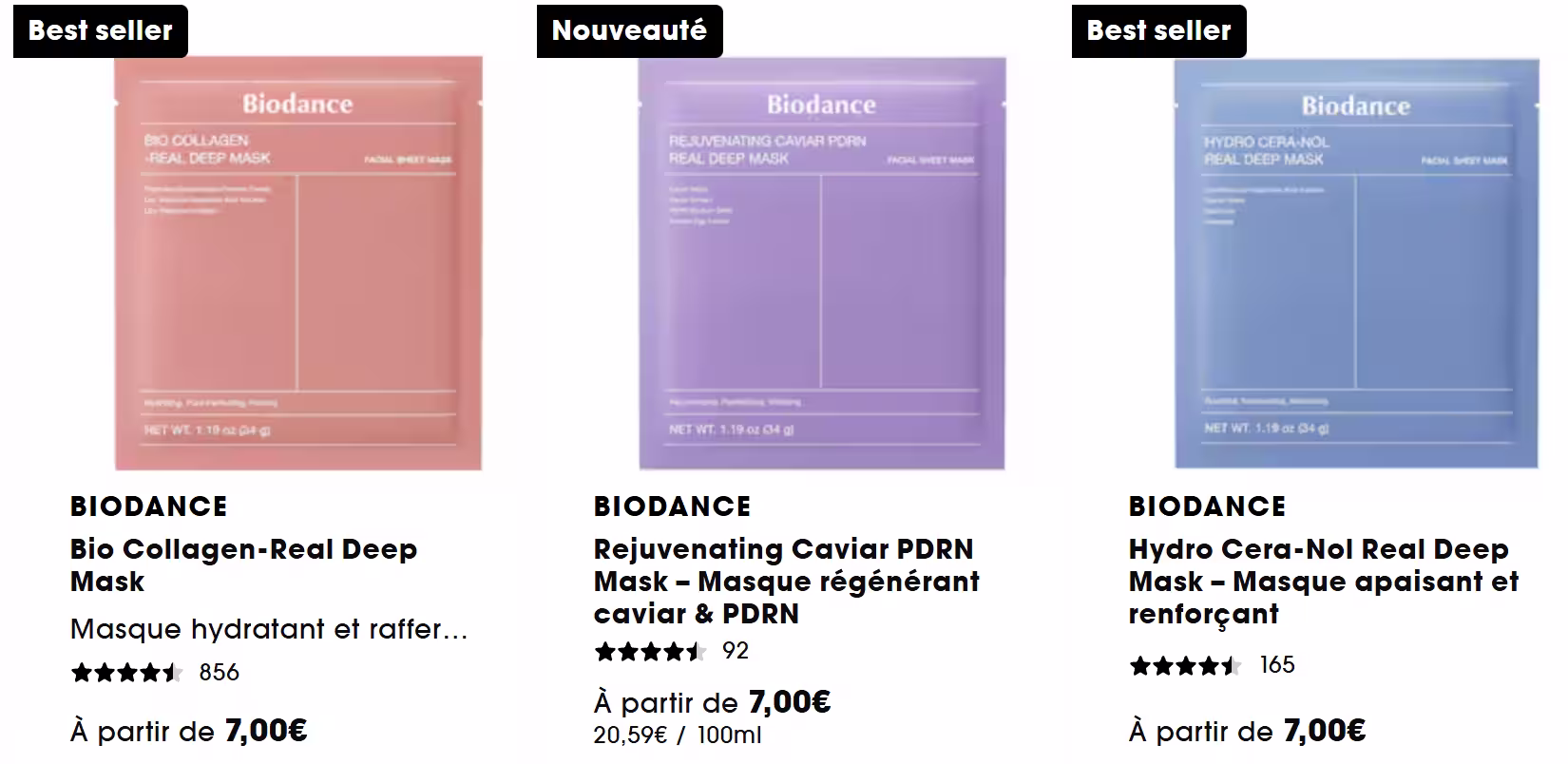 Mon avis sur le masque collagène Biodance : efficace ou hype ? 1 masques biodance chez sephora