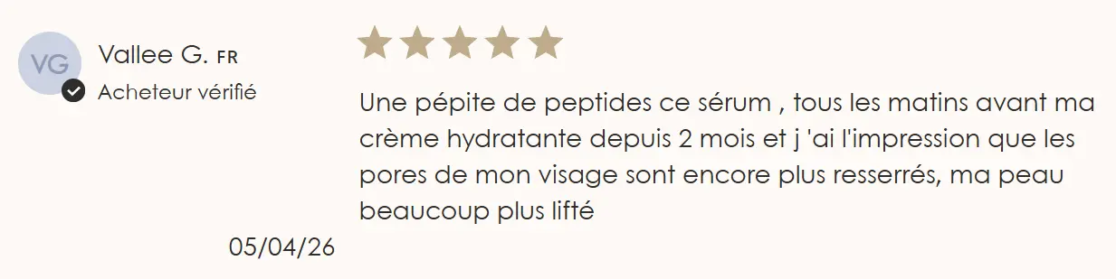 Comprendre les peptides de cuivre : bénéfices et risques pour la peau 5 avis client bienfait peptide de cuivre