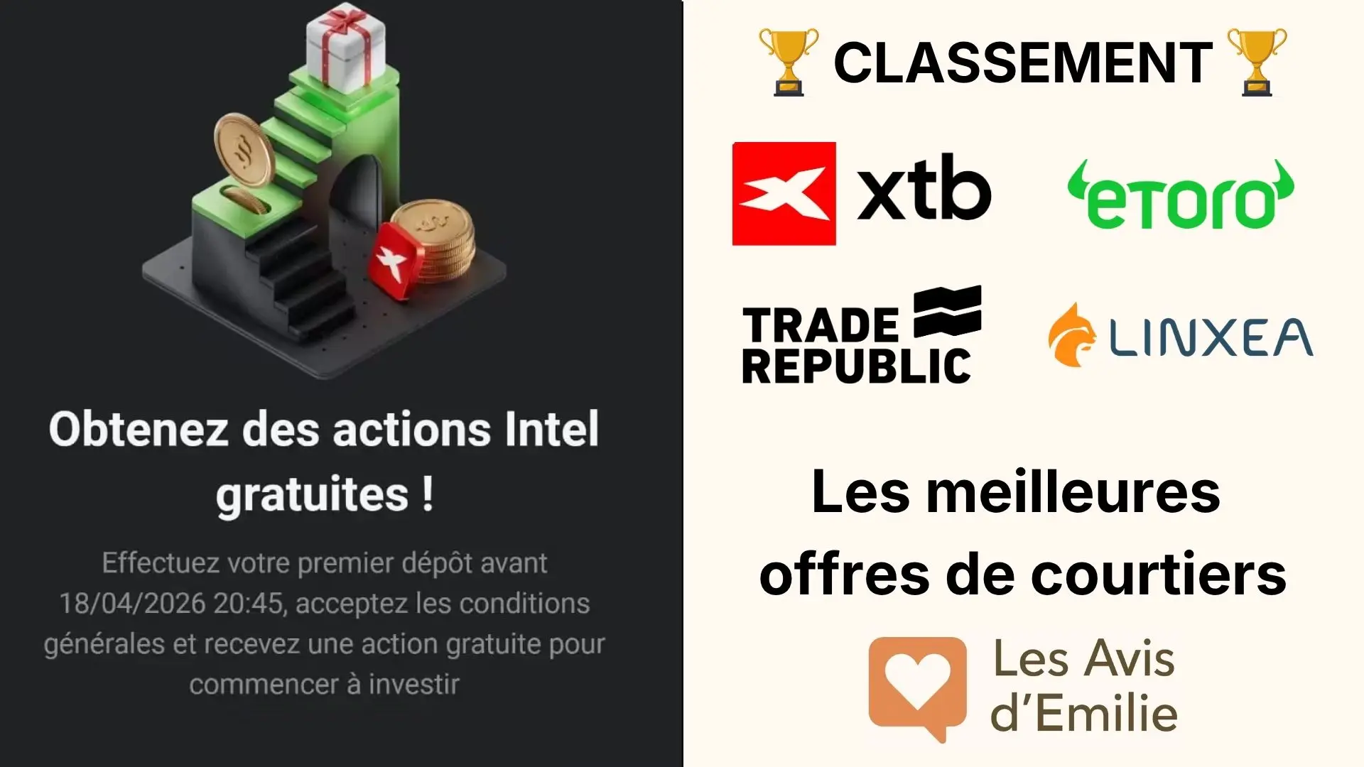 Les meilleures offres de courtiers en mai 2026 : des bonus à l&rsquo;ouverture !