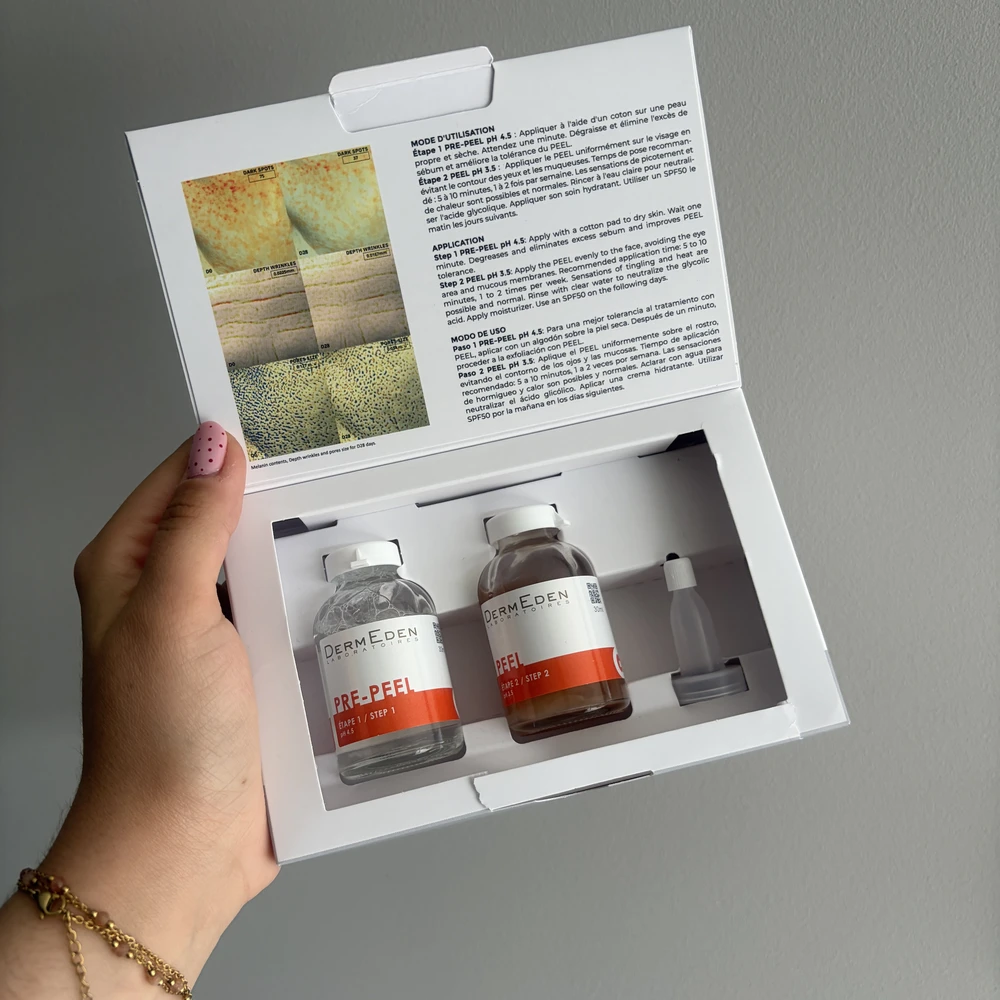 Mon avis sur Laboratoires Dermeden : j'ai testé 4 soins complet 7 pack peeling ouvert laboratoires dermeden lesavisdemilie