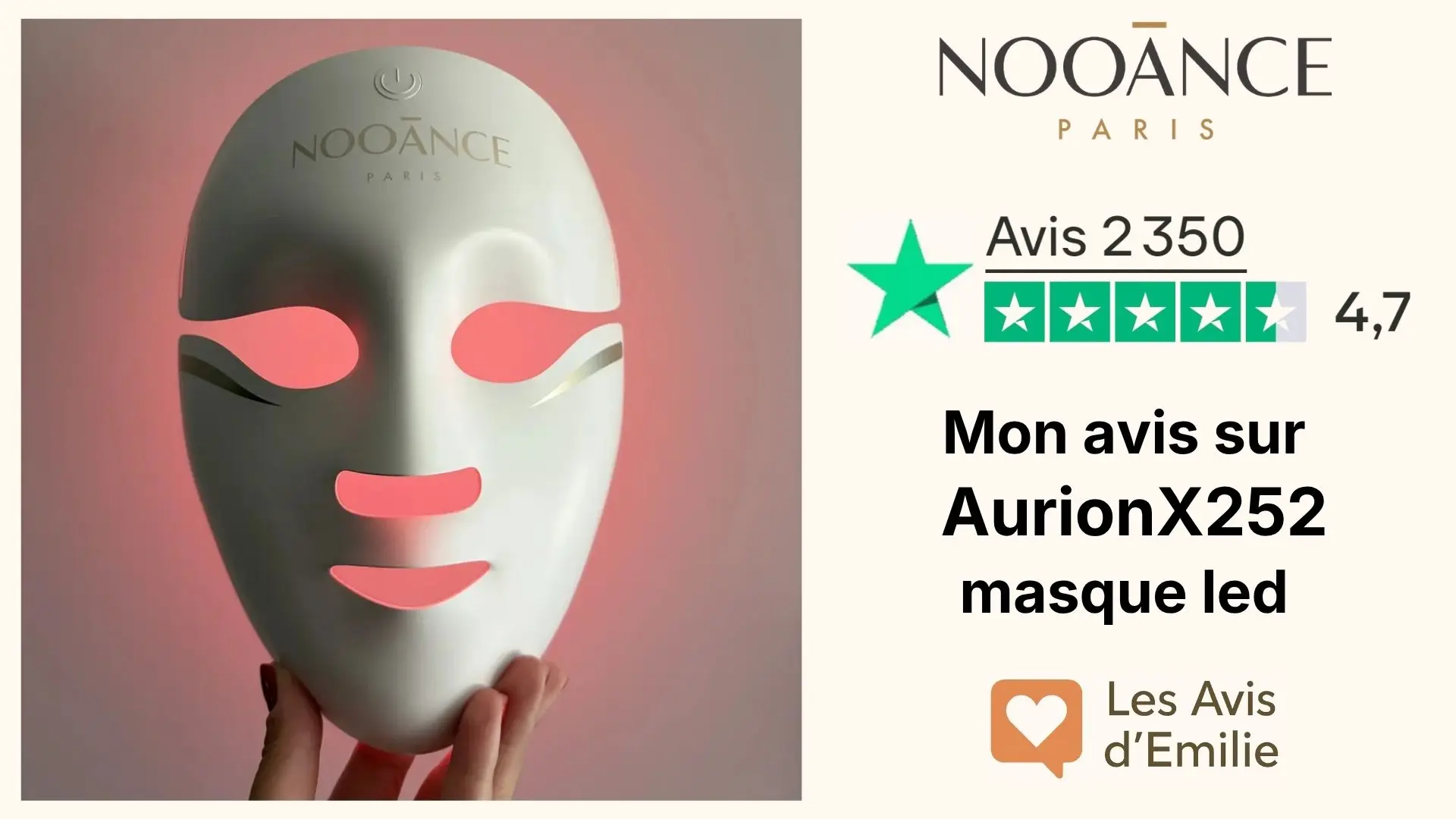 J&rsquo;ai testé le masque LED Aurion X252 : mon avis avec analyse et comparatif
