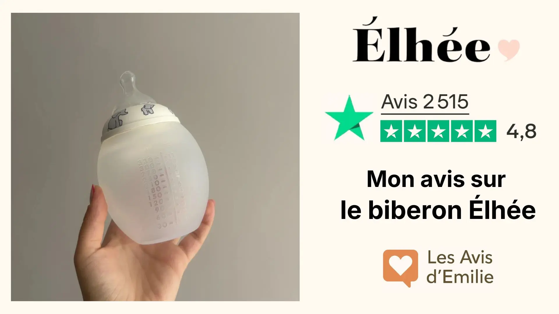 J&rsquo;ai testé le biberon Élhée : mon avis complet avec test personnel