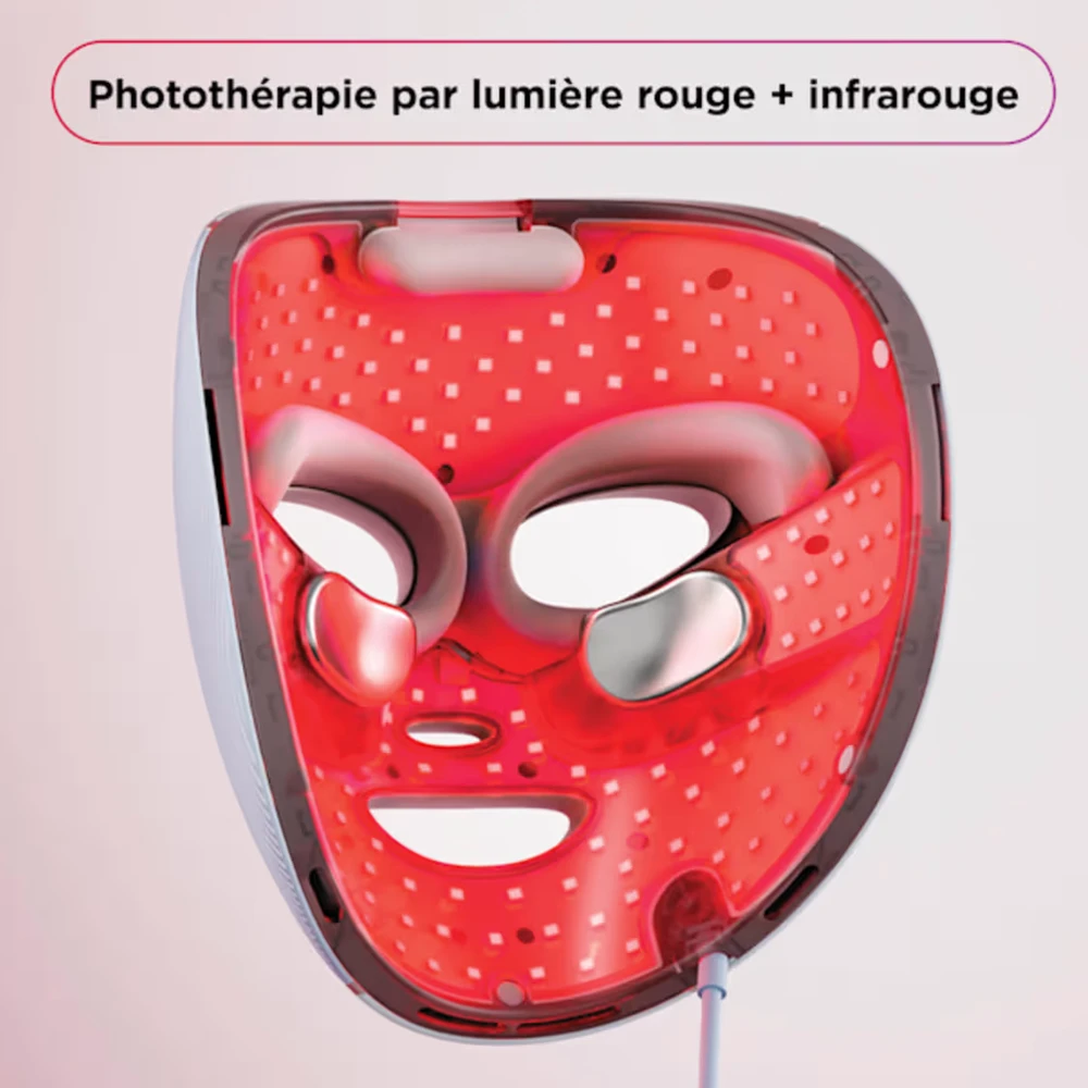 J'ai testé le masque LED Shark Cryoglow : mon avis avec analyse complète 2 longueur onde rouge masque led shark cryoglow avis lesavisdemilie