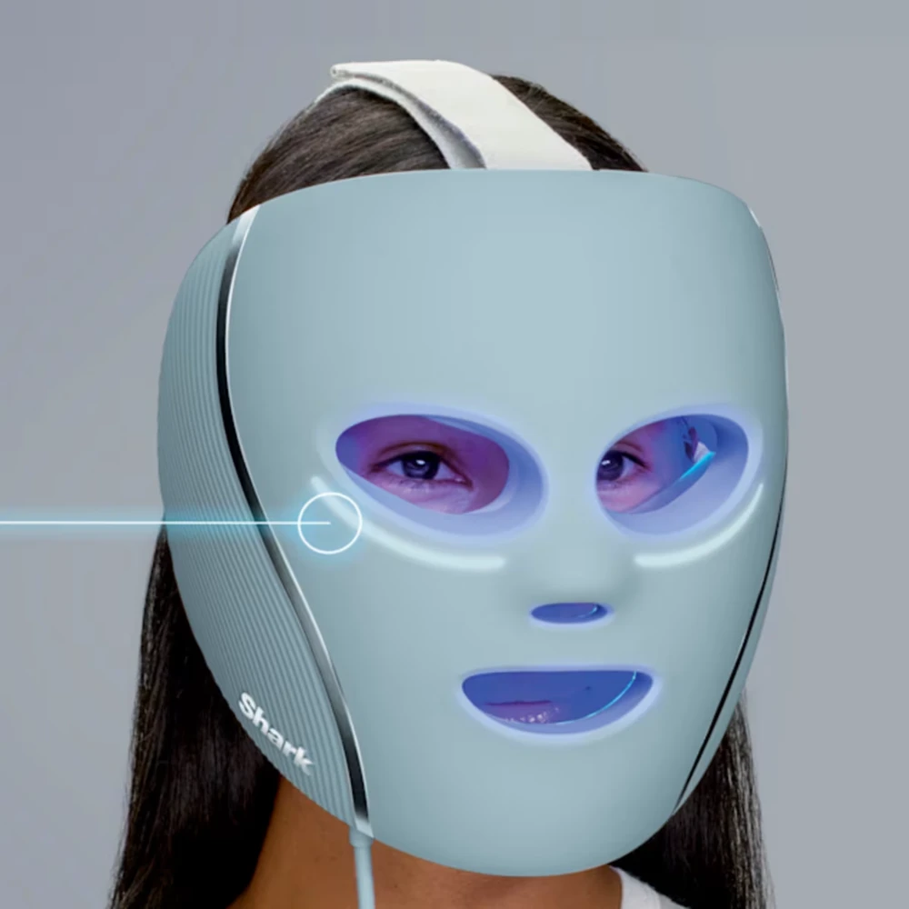J'ai testé le masque LED Shark Cryoglow : mon avis avec analyse complète 11 yeux pas totalement protege masque shark cryoglow lesavisdemilie