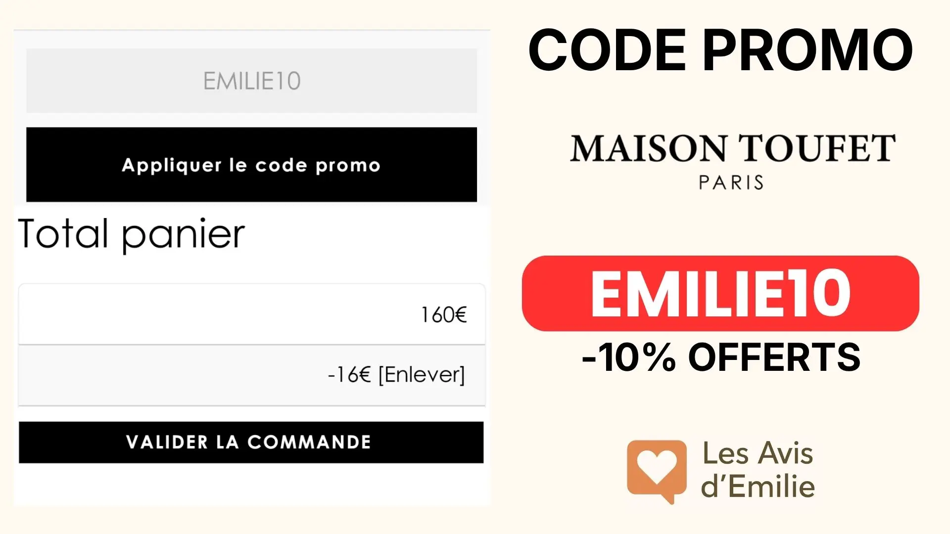 Code Promo Maison Toufet : <span class="lp-cpe-masked">EMILIE10</span> pour 10% de réduction