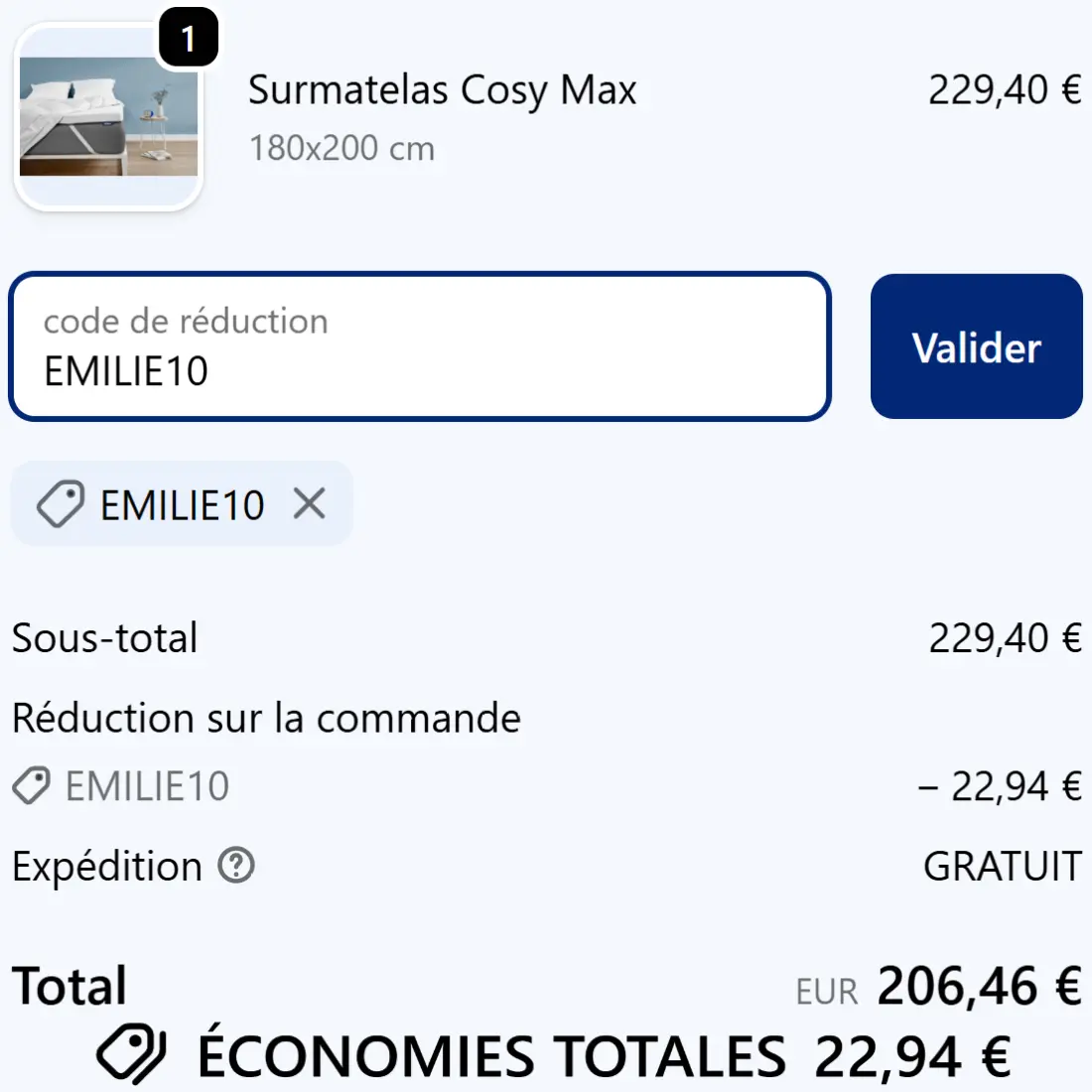 Code Promo Nyte : 10% de réduction sur votre literie avec <span class="lp-cpe-masked">EMILIE10</span> 2 code promo nyte lesavisdemilie