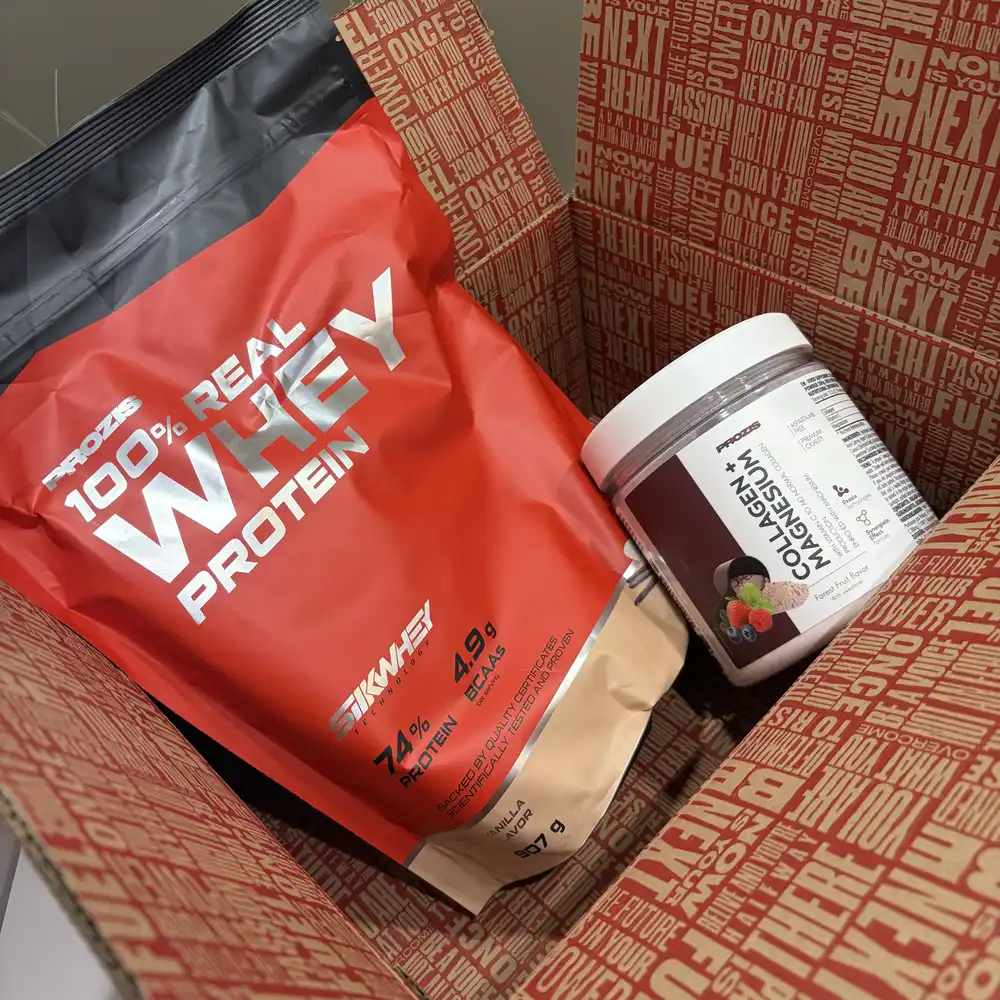 J'ai testé Prozis : mon avis honnête sur leur whey et collagène 1 colis prozis whey collagene lesavisdemilie