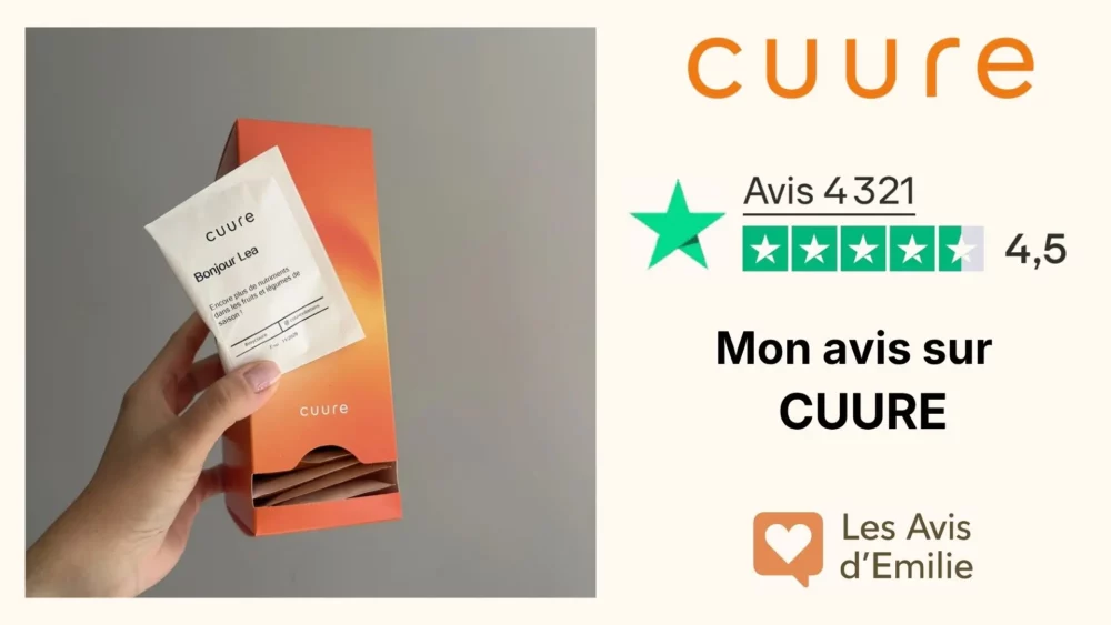 Code Promo Cuure <span class="lp-cpe-masked">AVISEMILIE20</span> : -20% de réduction ! 4 cuure complements personnalise avis lesavisdemilie