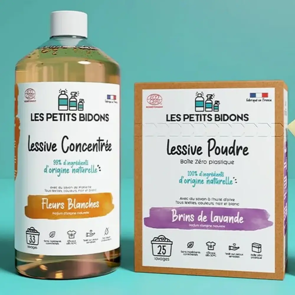 Spring VS Les Petits Bidons : quelle lessive écologique choisir ? 1 les petits bidons lessive liquide et en poudre