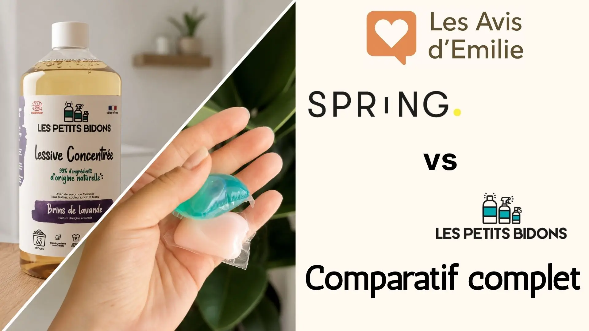 Spring VS Les Petits Bidons : quelle lessive écologique choisir ?