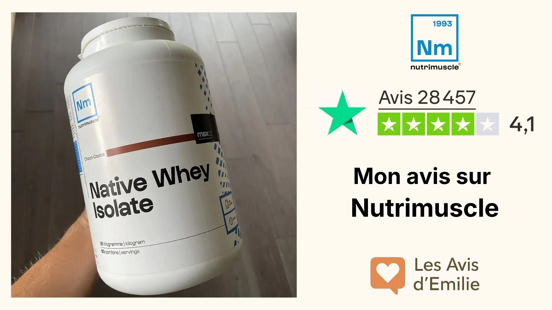 J&rsquo;ai testé Nutrimuscle : mon avis avec test complet des whey françaises