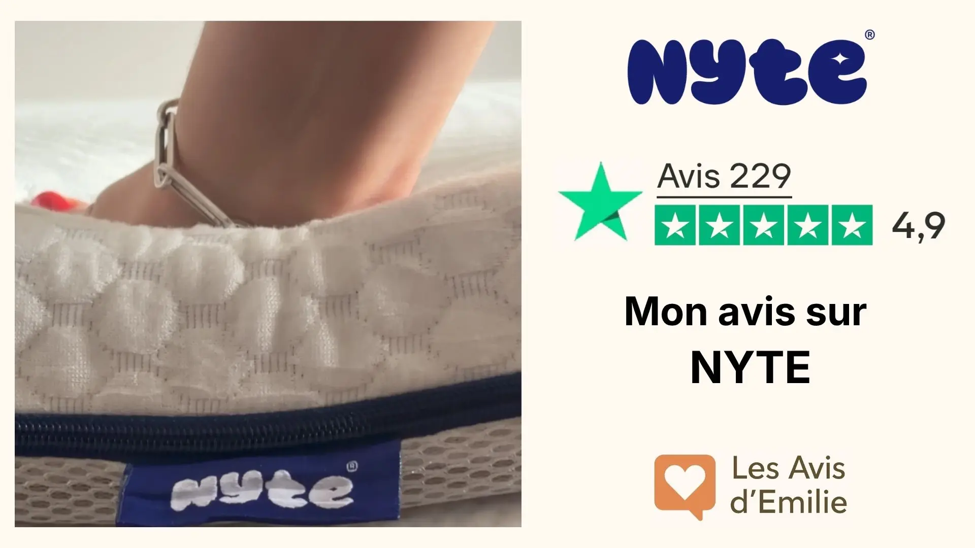 J&rsquo;ai testé le surmatelas Nyte : mon avis complet  avec vidéos